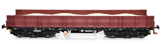 NPE Modellbau NW22231 - H0 - Schwerlastwagen Samms 4860 erhöhte Bordwände - Kies, DR, Ep. IV - Wagen 3